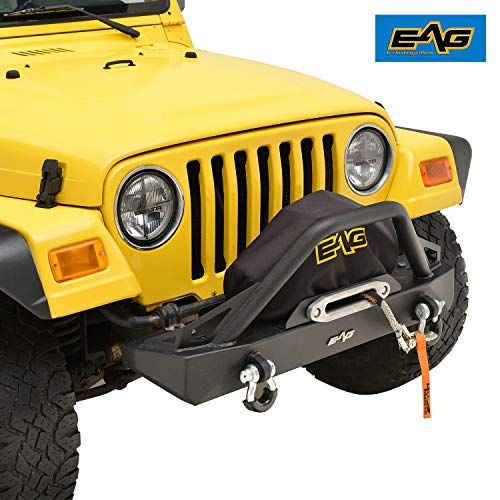 EAG Front Bumper with DRings and Winch Plate Fit for 8706 Wrangler TJ YJ Pricepulse