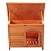 JAXPETY Pet Products Dog Club House Pet Shelter XL Home Outdoor Ground Wood Kennel Weather Resistantthumb 4