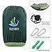 SZXKT Camping Double Hammock Mosquito Net Outdoor Hammock Travel Bed Lightweight Parachute Fabric Double Hammock, Portable Hammock for Travel, Hiking, Backpacking, Beach, Yard (Green + Dark Green)