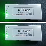 GIFI POWER 2 x 1500mAh ZEROTECH Dobby Drone Battery 7.6V Lipo Batteries for ZEROTECH Dobby