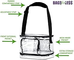 extra large clear lunch bag