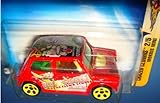 Hot Wheels 2003 Crazed Clowns Morris Mini Cooper 2/5 #096 #96 RED 1:64 Scale