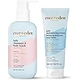 Evereden Baby Bathtime DUO: Baby Lotion for Newborn and 2-in-1 Newborn Shampoo and Body Wash Set - Soothing, Cleansing, & Hydrating Baby Shampoo and Lotion