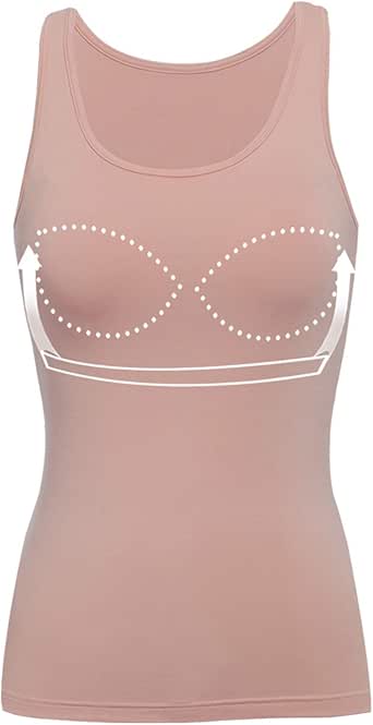 wide strap shelf bra tank