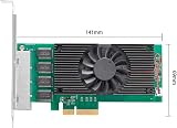 Oikabio I225 PCIe X4 4-Port 2.5G Gigabit Ethernet Network Adapter NIC LAN Card view 8