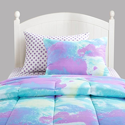 60 Off D I D 5 Piece Kids Purple Teal Blue Tie Dye Comforter Twin