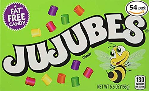 Jujubes Gummy Candy, 5.5 Ounce Theatre Box, Pack of 54 (Pack of 54)