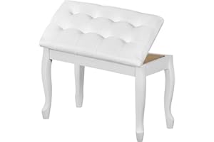 XIDIHF 70CM Multifunctional Piano Bench with Storage – Comfortable Padded Seat & Hidden Compartment for Music Books and Acces