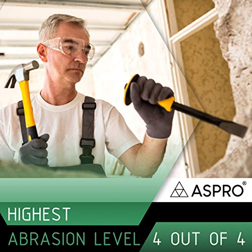 ASPRO Arbeitshandschuhe 20 Paar GröÃe 9 (L)- Gartenhandschuhe-Schwarze Nylon-Handschuhe mit PU-Beschichtung für Bauarbeiter, Gärtner, Mechaniker, Bauarbeiter, Lagerarbeiter etc. – Bild 5