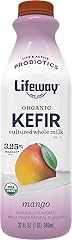 Lifeway Organic Whole Milk Kefir - 10g Protein, 12 Live Active Probiotic Cultures, Up to 99% Lactose Free, Gluten Free – Mang
