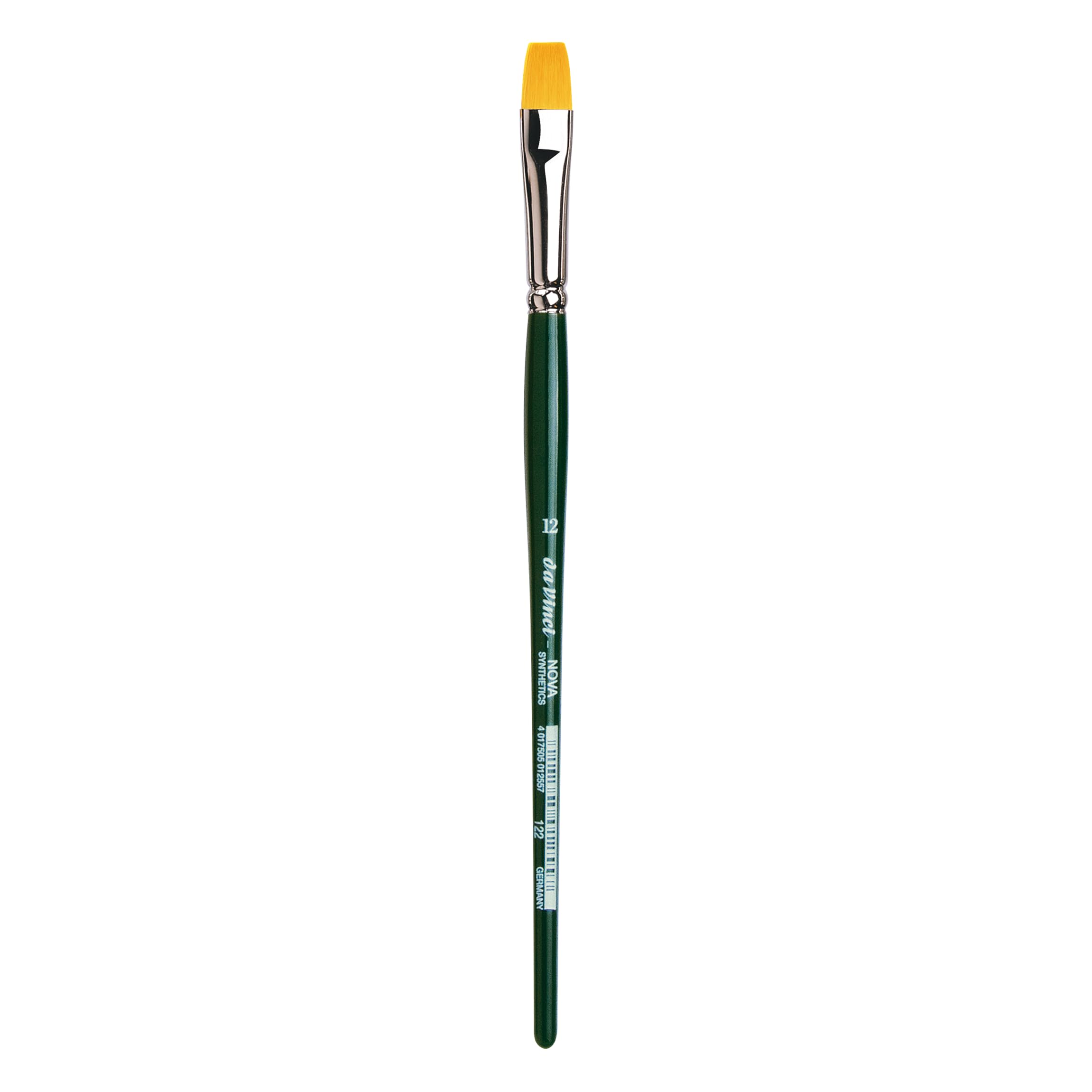 Da Vinci 122 Series Hobby Brush, Synthetic Fiber, Green, 23 x 1.15 x 30 cm