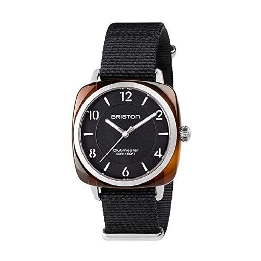 Briston Analog Model Hours, min. E sec., Acetate. Preto Counter Brand