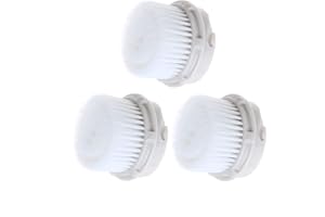 CONVELIFE Facial Cleansing Brush Heads with Luxe Cashmere, Replacement Facial Cleansing Brush Heads, Exfoliator Facial Brush Heads, Super Soft, for Sensitive, Delicate and Dry Skins (3Pack)