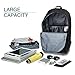 Anime Backpack for School, SKL Luminous Backpack Canvas Cartoon Backpack with usb Cable and Lock and Pencil Bag for Teens Girls Boys-Black