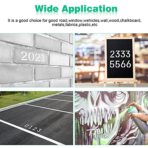 21 Pieces Curb Stencil Kit 09 Numbers Curb Address Stencil Kit in 14