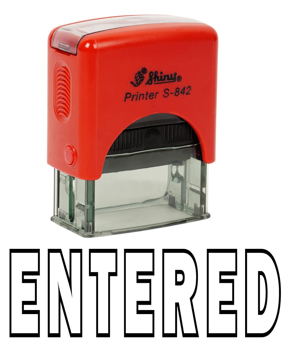 Printtoo Entered Self Inking Rubber Stamp Office Stationery Custom Shiny Stamp