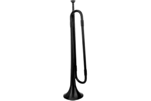VGEBY Bugle Trumpet, B Flat Calvary Trumpet with Mouthpiece for Students and Beginners(Black) Wind Instrument Supplies Plastic Bugle Plastic Bugle Plastic Bugle Red Bugle Plastic Black Trumpet