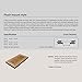 WELLAND 4 Inch X 12 Inch Red Oak Hardwood Vent Floor Register Flush Mount, Unfinished