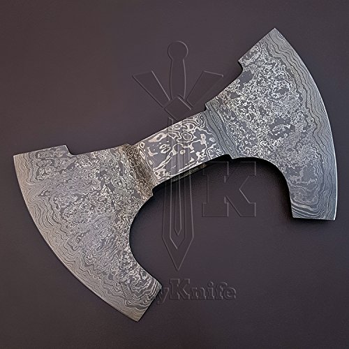 Handmade Damascus Steel AXE Hatchet Head Knife VK2037