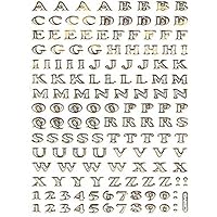 Letter high ABC 5 mm Silver Sticker Decal Metallic Glitter 1 Sheet Dimensions: 13.5 cm x 10 cm