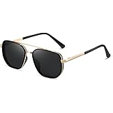 kimorn Polarized Aviator Sunglasses for Women Retro Square Frame Sun Glasses UV400 Protection Shades