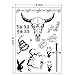 morlipt Post Malone Inspired Face Temporary Tattoos Sheet for Masque Costume Accessories and Parties
