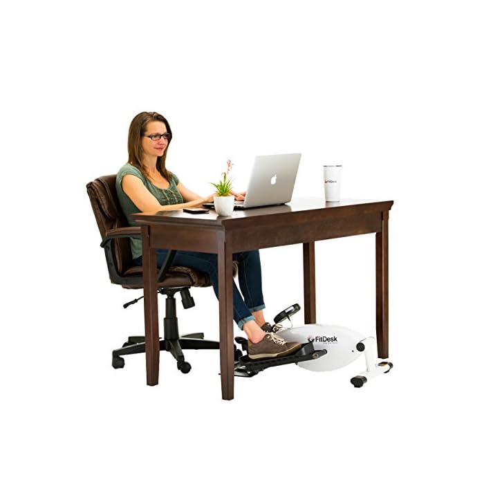 FitDesk Under Desk Bike Pedal Machine with Resistance for