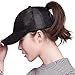 FURTALK Womens Messy Bun Ponytail Mesh Outdoor Trucker Hat Adjustable Snapback Blank Baseball Cap Hat