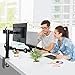 2-in-1 FLEXIMOUNTS D1DL Full Motion Dual Arm Desk Monitor Laptop Mount Stand Fits 10