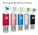Imphomius 32GB Metal USB 2.0 Flash Drive FAT32 Thumb Drives 5 Pack Memory Sticks 32 GB Jump Drive with Led Light for Computers(Multipack,Multicolored)