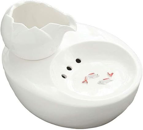 Fontaine à Eau Pour Chat Chien Céramique Fontaine De Fleurs Distributeur Automatique Deau Pour Animal Domestique De 13 Litres Pompe à Eau Ultra