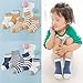 Baby Boys Girls Socks Best Infant and Toddler Gift, Kids Socks Ankle Soft Cotton Assorted Walkers Sock (Dark blue S 0-1)