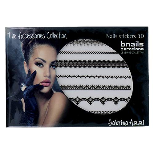Sabrina Azzi Sabrina Bnails Deco Stickers 2 Black Lace (109), Standard, Single