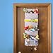 Hanging Wall Organizer - Hangs Over The Door for Storage of Files, Office Supplies, Paper, Supplies - Fabric Pockets, Easy Organization Hanger for Offices, Closets, Baby Rooms, Toys, Families, Filing