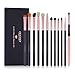 Eyeshadow Brush, Docolor 12 Pcs Eyebrow Kit Eye Makeup Brushes Set Concealer Eyeliner Eyebrow Cosmetic Blending Brush