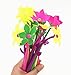 Yansanido Fluent Writting Pen, 12 Pcs 0.5 mm Black Ink Flower Shape Rolling Ball Cute Gel Ink Pen for Student and School Office Supplies (flower)