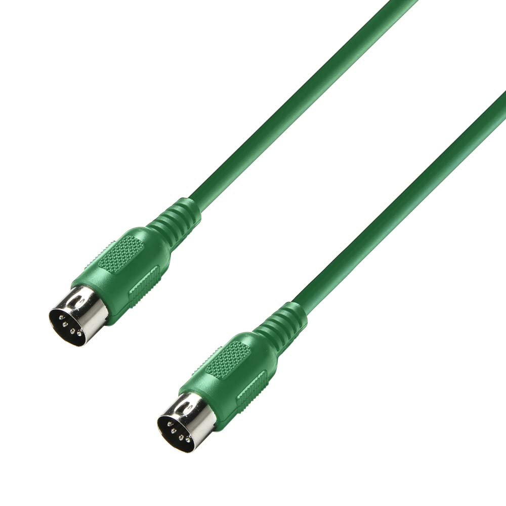 Adam Hall 3 Star Series 1.5m MIDI Cable - Green