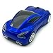 TDRTECH Wireless Car Mouse 2.4Ghz 3D DPI 1600 Cool Sport USB Gaming Mouse Mice for PC Computer Laptop Notebook Blue
