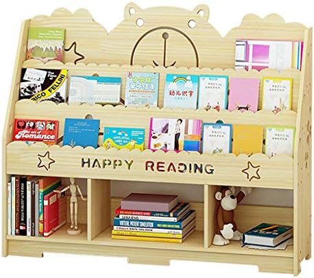本棚 お洒落 ソリッドウッド本棚ブックシェルフ子供の本棚の漫画本棚ベアリング100キロ