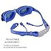 JZxin Swim Goggles Anti Fog Swimming Goggles Adjustable Strap Waterproof No Leaking UV Protection with Free Protection Case for Men Women Adult Youth(Blue)