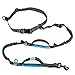 GEEPET Retractable Hands Free Dog Leash for Running, Walking, Hiking, with Strong Dual Bungees for Large Dogs up to 150 lb