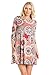 Junky Closet Women's Comfy Casual Tunic Top Dresses 2017 (Large, D7659HY Burgundy Grey)