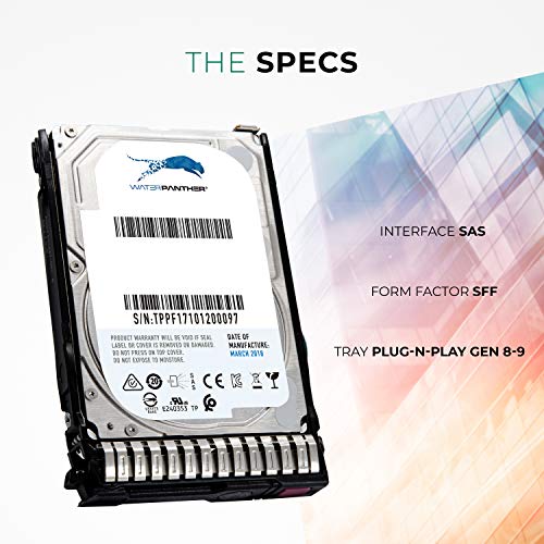 1.8 TB 10K RPM 512e SAS 12Gb/s 128MB Cache 2.5-Inch HDD for HP Proliant Servers | Enterprise Hard Drive in G8 G9 Tray Compatible with 872481-B21 791034-B21