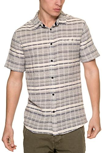 Anerkjendt Men's Key Shirt Men's Grey Shirt With Stripes in Size M Grey