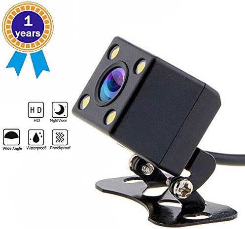 Backup Camera 【Upgraded】 Reversing Camera ，Reverse Parking Camera, LED Monitor, Angle Adjustable, Distance Scale Lines, Fog Resistant, Night Vision Camera, (Camera-C)