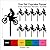 TA0198 Extreme Motocross Racing Silhouette Party Wedding Birthday Acrylic Cupcake Toppers Decor 10 pcs
