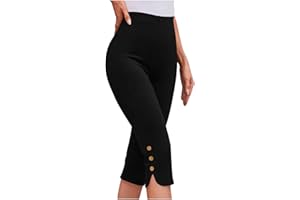 Womens Yoga Dress Capris Summer High Waisted Capri Leggings Butter Soft Yoga Pants Casual Vacation Beach Pants