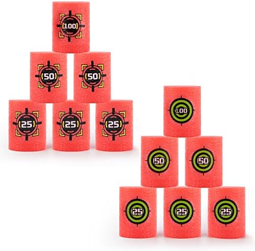 12Pcs Dart Foam EVA Soft Bullet Target for NERF N-Strike Blasters