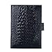 Moterm Leather Cover for A5 Planners - Fits Hobonichi Cousin, Stalogy and Midori MD Planners (Croc-Black)