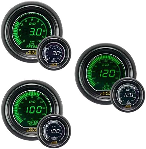 オートゲージ Autogauge 水温計 油温計 油圧計 3点セットc 3連メーター 612シリーズ 52mm 52f スモークレンズ B00ghh8f7k 7 387円 セール開催中最短即日発送 新作 人気 送料無料 激安 お買い得 キ フト